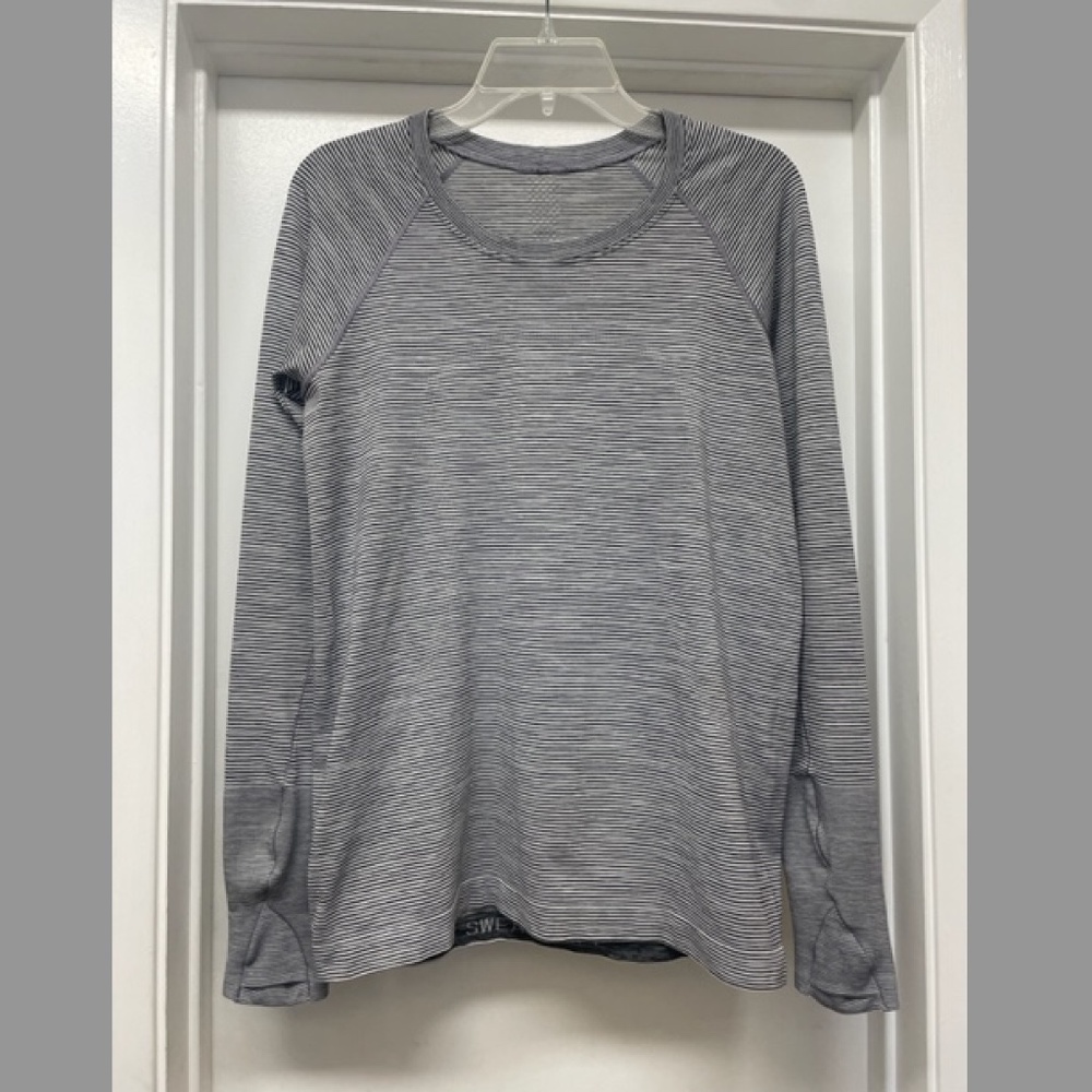 Lululemon Swiftly Tech Long Sleeve 2.0 Tempo Stripe EUC - Picture 4 of 11